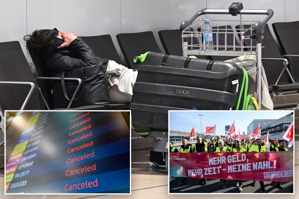 Hundreds of flights canceled as strikes hit German airports