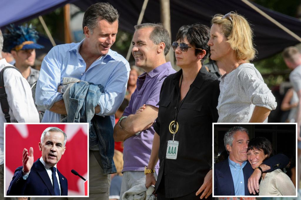 Canada Prime Minister-elect Mark Carney looks chummy with Epstein accomplice Ghislaine Maxwell