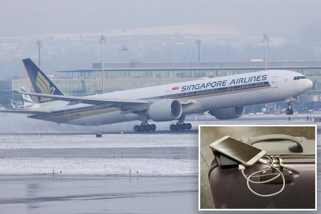 Singapore Airlines bans passengers from using power banks on board