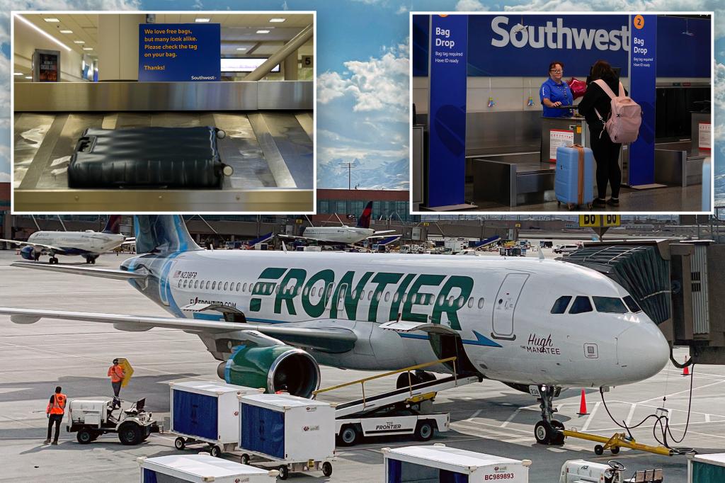 Frontier digs at Southwest with its own free bag check promotion