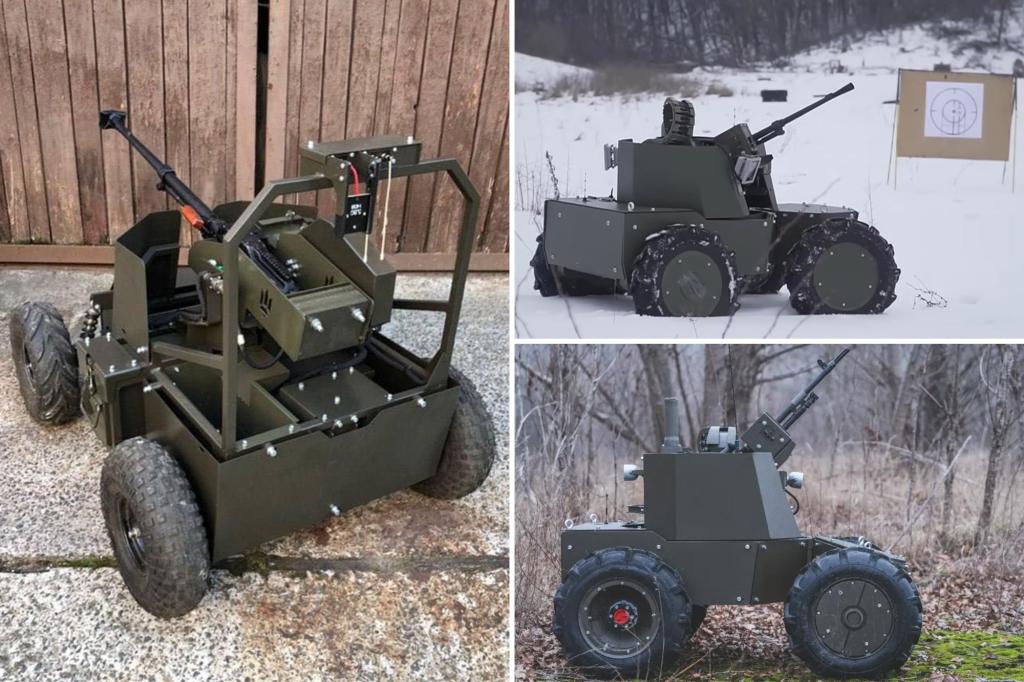 Ukraine to deploy machine-gun toting robots to frontlines of war with Russia