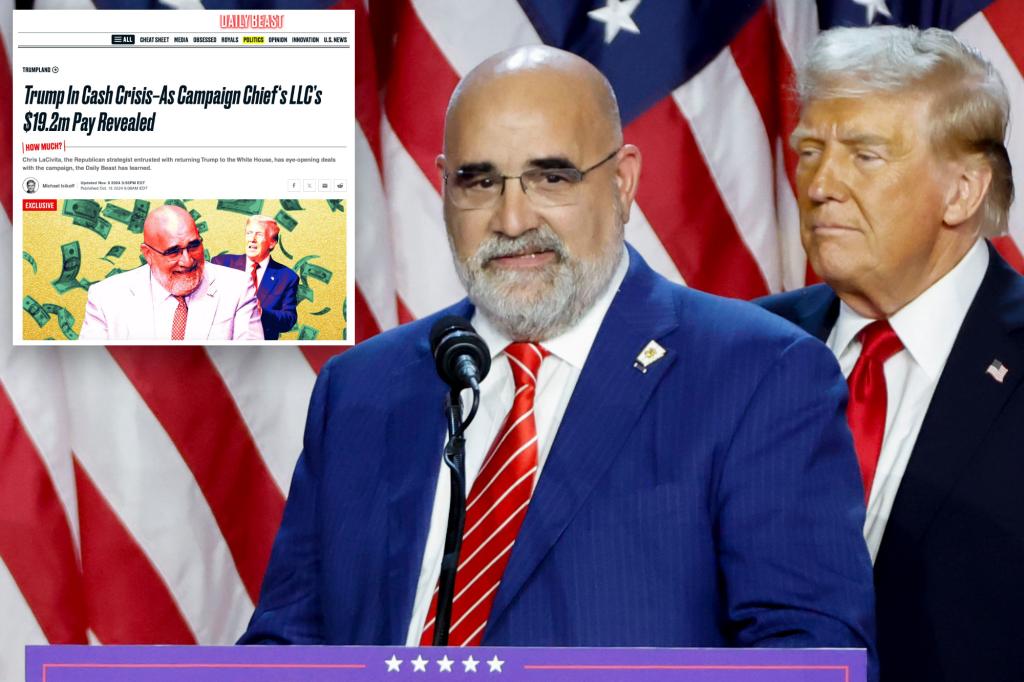 Top Trump aide Chris LaCivita sues The Daily Beast for defamation