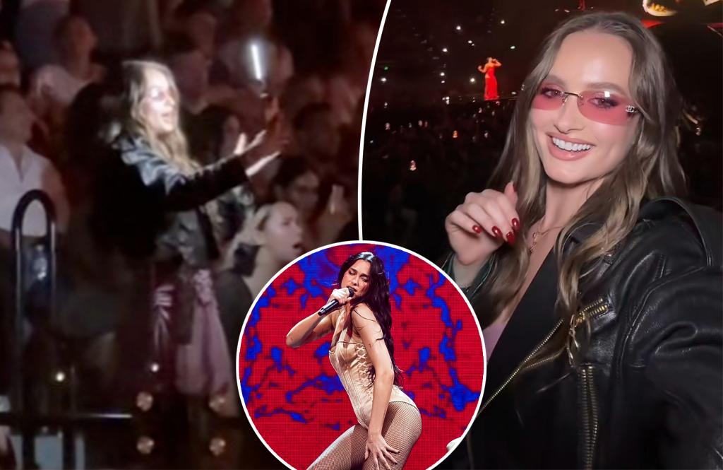 Influencer called out for selfish act at Dua Lipa concert