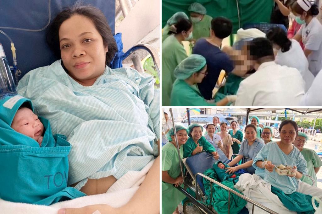 Mother gives birth on Bangkok street amid Myanmar earthquake