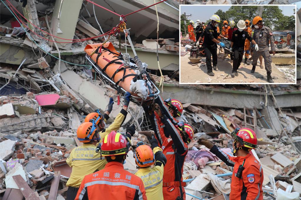 Death toll rises past 1,700 following Myanmar earthquake