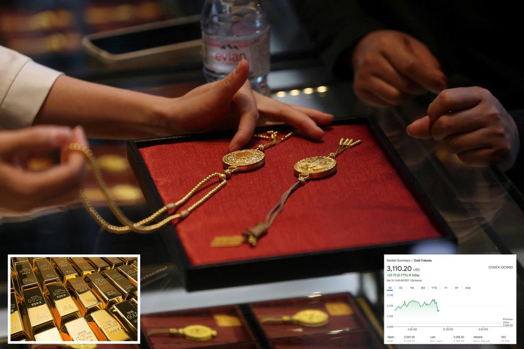 Gold hits record highs as investors seek safe haven from tariffs