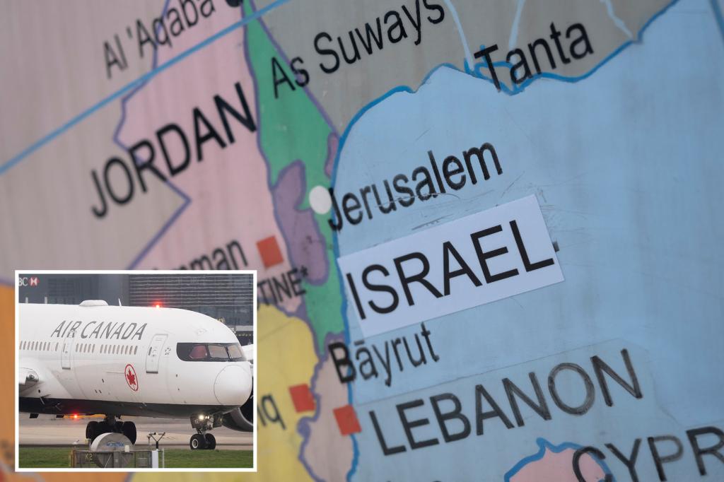 Air Canada apologizes for replacing Israel with the name ‘Palestinian territories’ on its planes’ maps