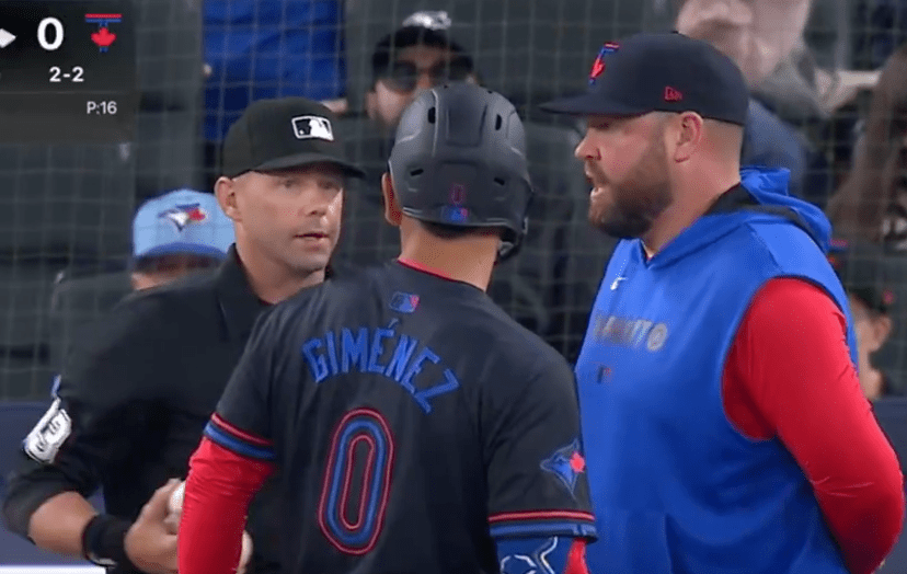 Blue Jays manager calls out umpire in hilarious hot mic moment