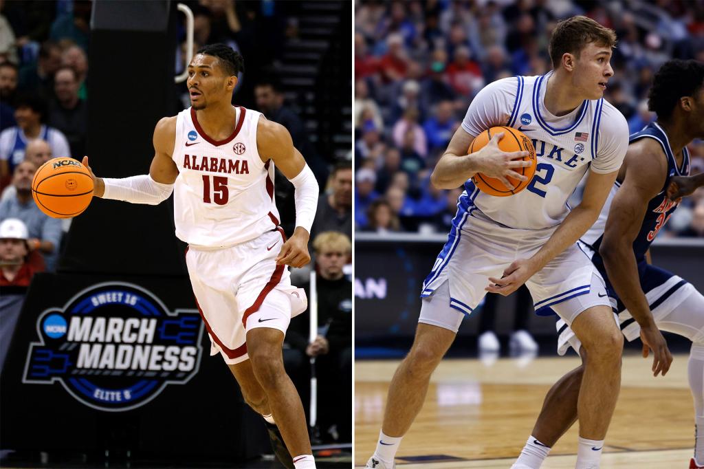 How to watch Duke-Alabama for free in March Madness Elite 8