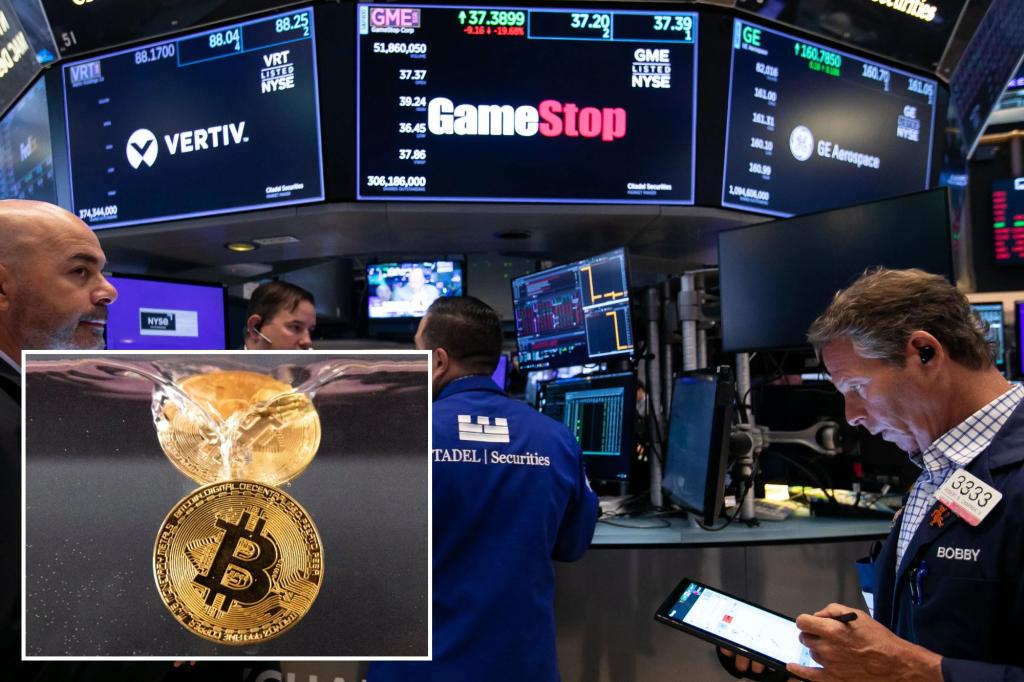 GameStop shares plummet 15% as pivot to bitcoin alarms investors