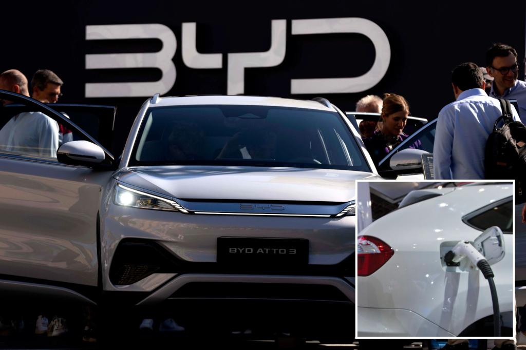 China’s BYD says new EV charging system works in 5-8 minutes