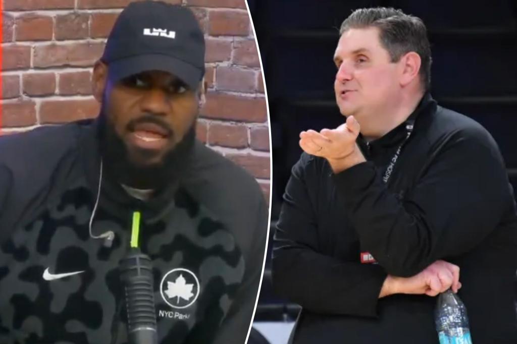 LeBron James takes dig at ESPN’s Brian Windhorst on ‘Pat McAfee Show’