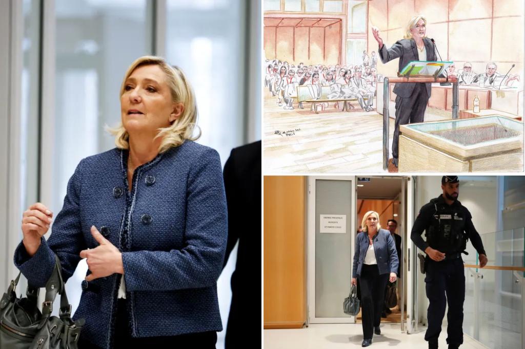 Far-right French leader Marine Le Pen banned from public office after found guilty of embezzlement