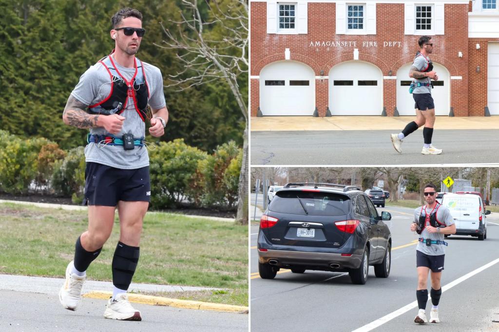 Long Island chef runs 75 miles a day from Lake George to Montauk for mental health