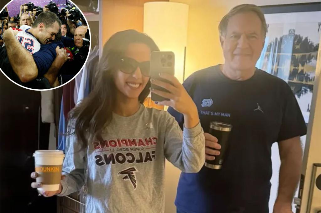 Jordon Hudson, Bill Belichick troll Falcons over Super Bowl nightmare