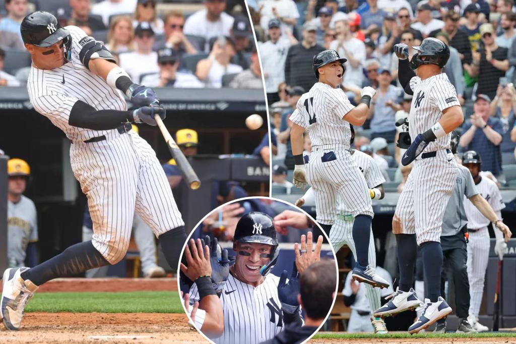 Yankees set franchise record with nine home runs in historic pummeling of Brewers