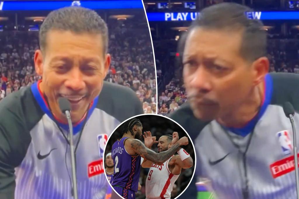Referee Bill Kennedy pretends to forget Dillion Brooks’ name after ejection