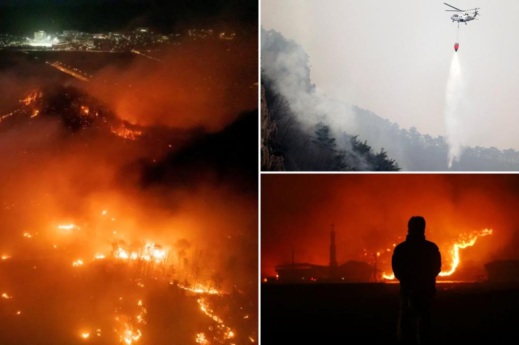 South Korea is in uphill battle to contain massive wildfires as the death toll rises to 26