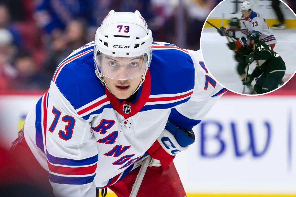 Referee apologized to Rangers’ Matt Rempe for bogus penalty