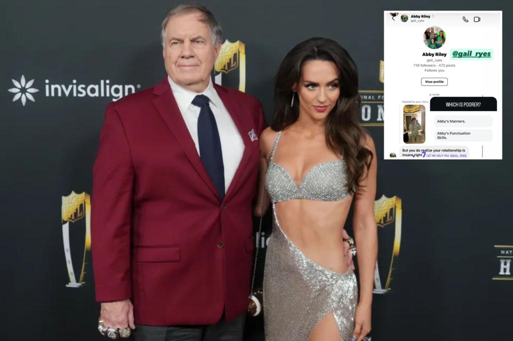 Jordon Hudson claps back at critic of her relationship with Bill Belichick