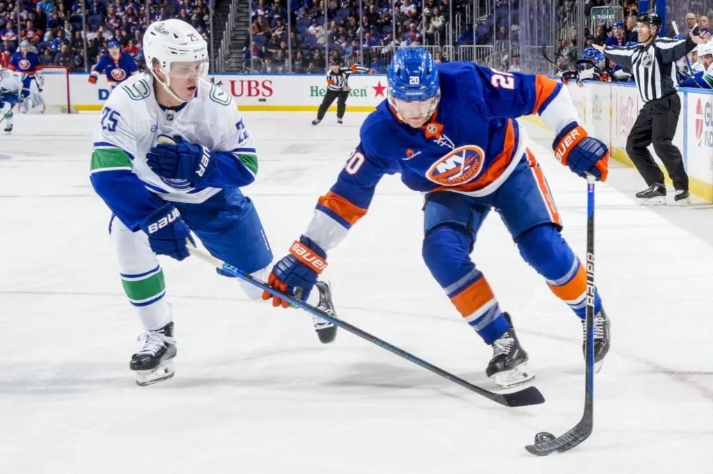 Islanders’ Hudson Fasching still seeking elusive first goal of season