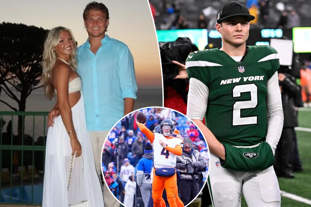 Zach Wilson’s fiancée Nicolette Dellanno celebrates QB joining Dolphins