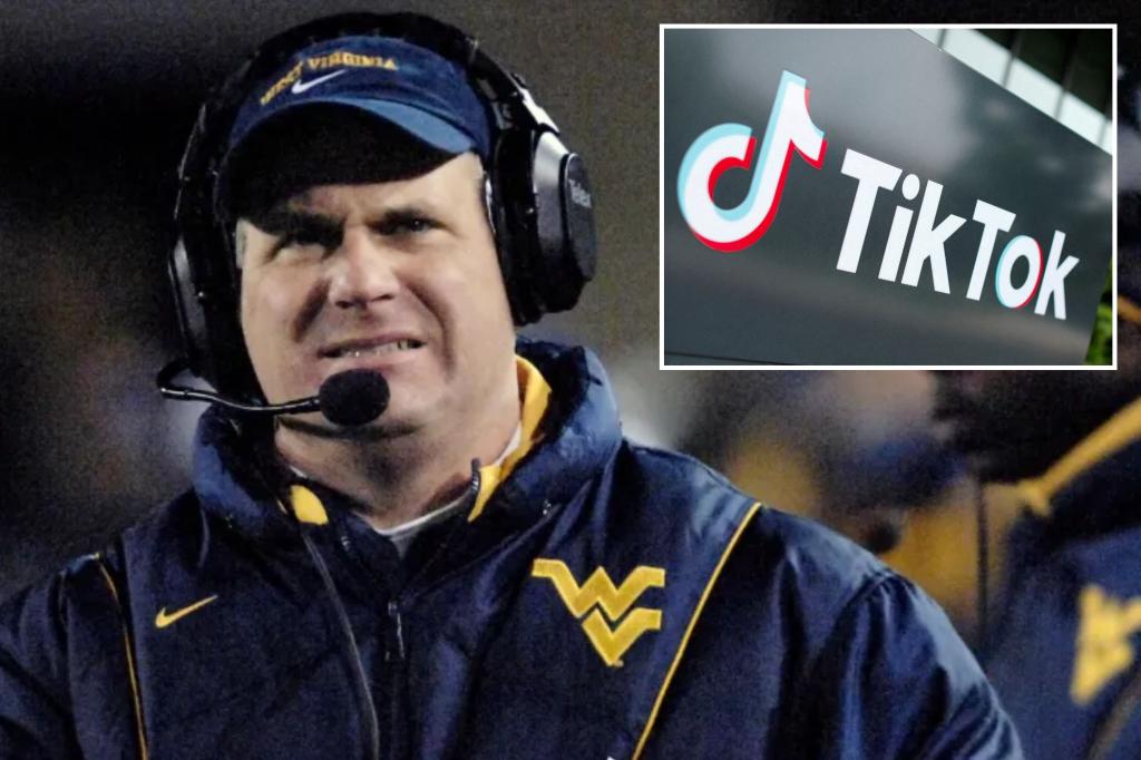 West Virginia University coach Rich Rodriguez bans football players from dancing on TikTok