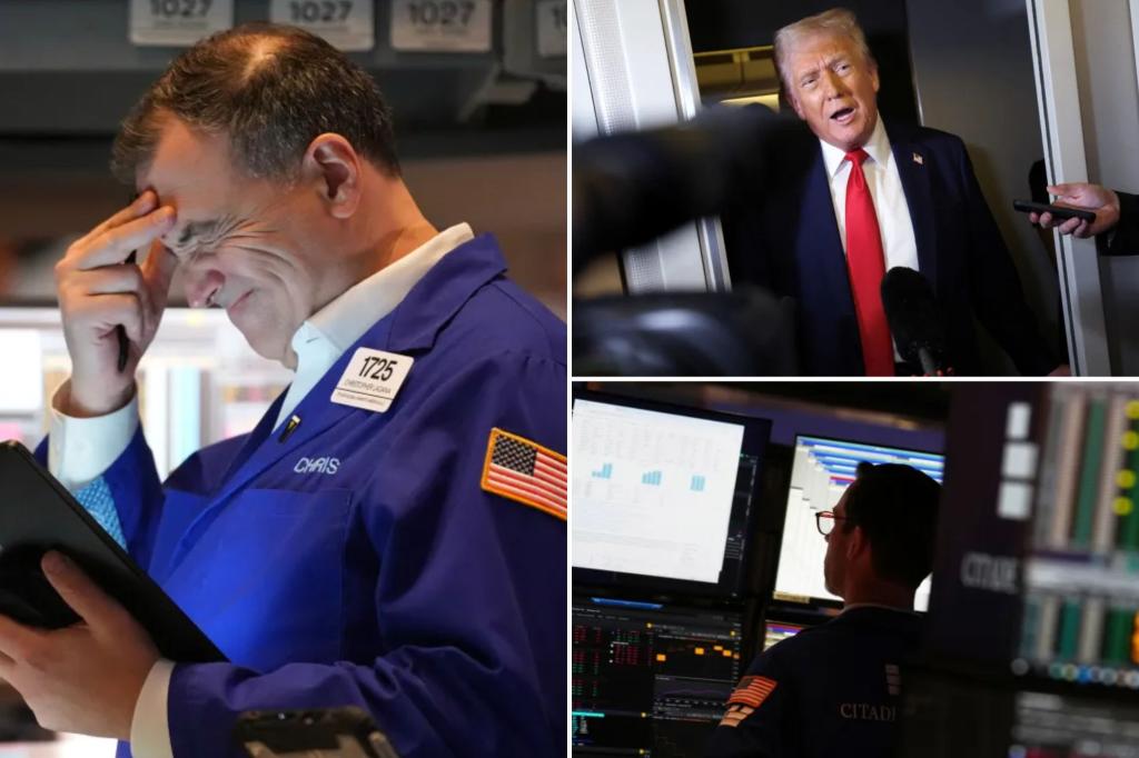 Tech stocks tank, S&P 500 slips as Wall Street braces for Trump tariffs