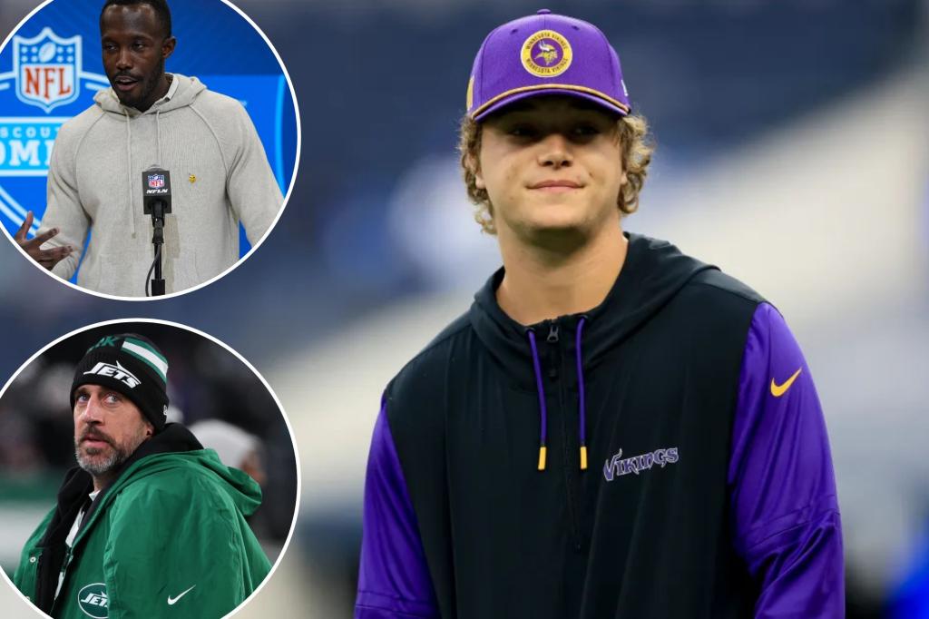 Vikings want JJ McCarthy as starter — not ruling out Aaron Rodgers talks
