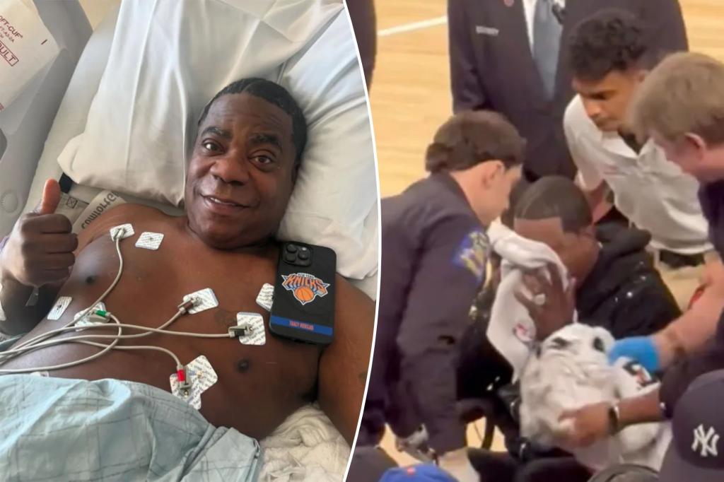 Tracy Morgan reveals reason for vomiting at Knicks game in post from hospital bed