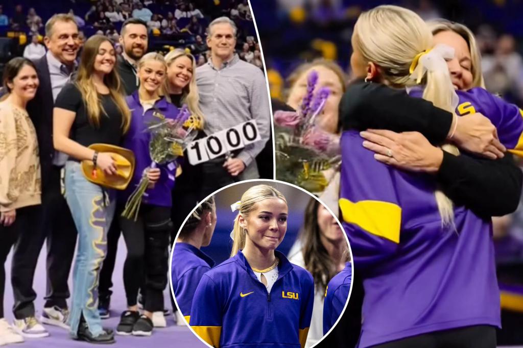 Livvy Dunne honored at LSU senior night after injury reveal