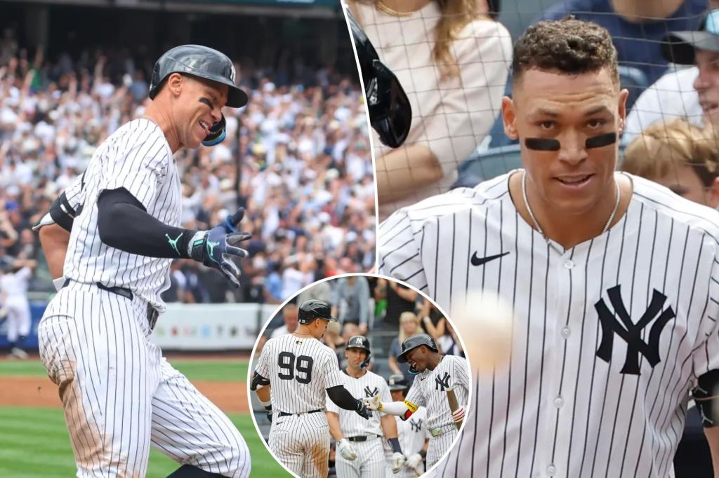 Yankees’ Aaron Judge gave everyone a reminder in home run parade