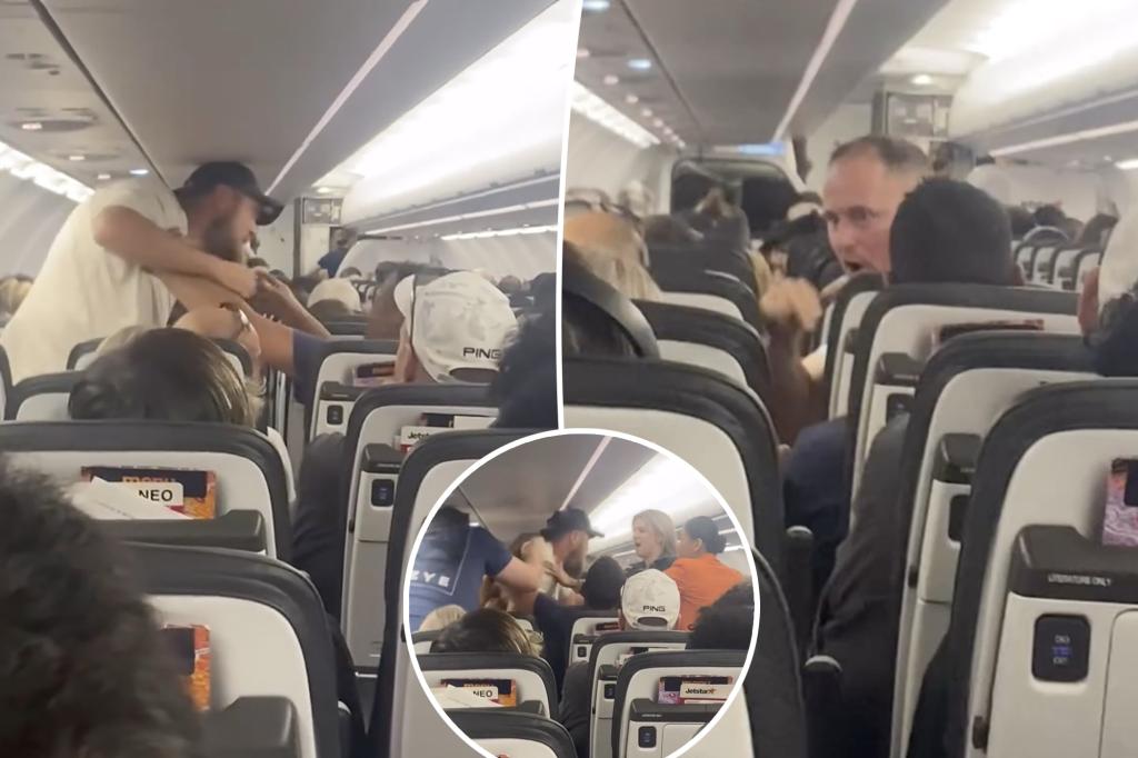 Jetstar passengers clash over reclined seat in mid-flight rumble