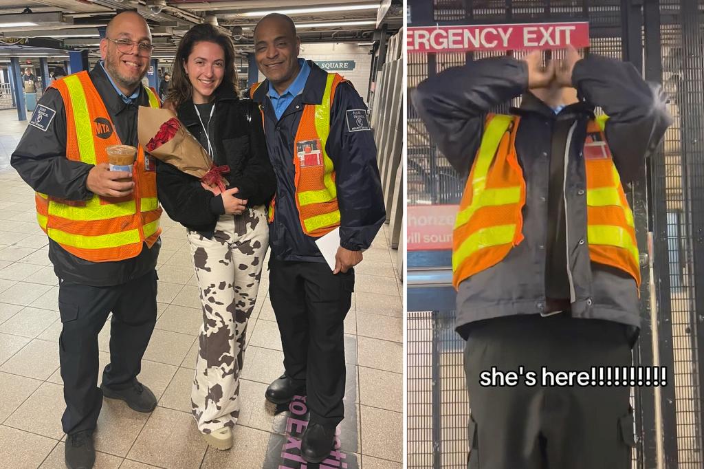 Subway security guards go viral for their reaction to seeing a commute