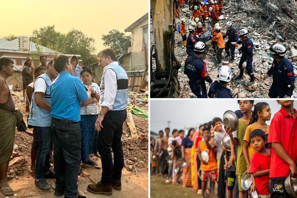 Myanmar earthquake death toll climbs above 3,350; UN pleads for help