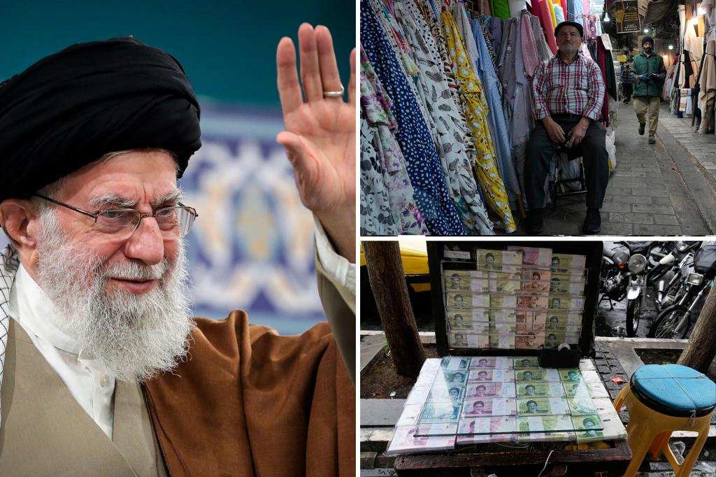 Iran’s currency falls to a record low against the dollar as tensions run high