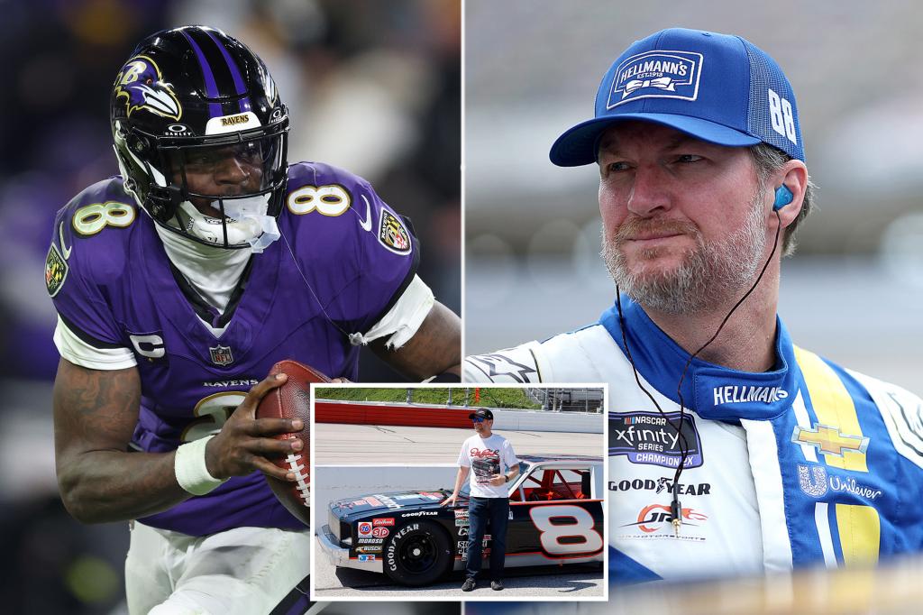 Iconic athletes Dale Earnhardt Jr, Lamar Jackson find themselves in court battle over famed number 8