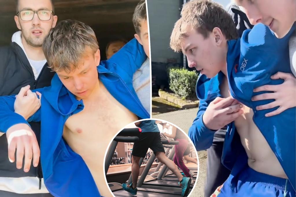Gen Z athlete who blacked out after 24-hour charity treadmill run recalls ordeal
