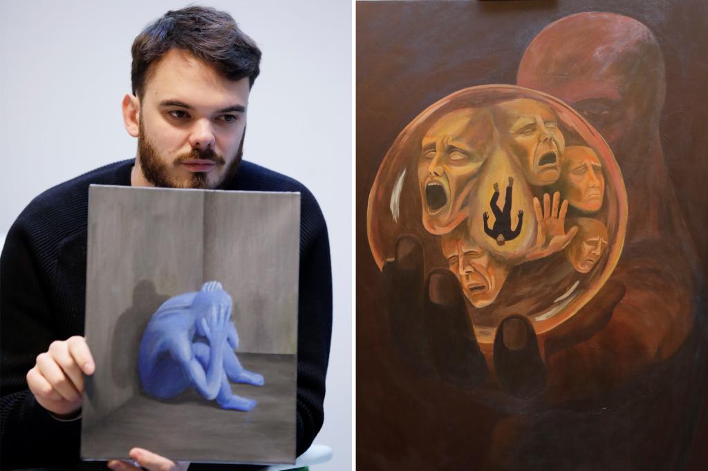 Rescued Hamas hostage is turning his pain into art with NYC exhibit