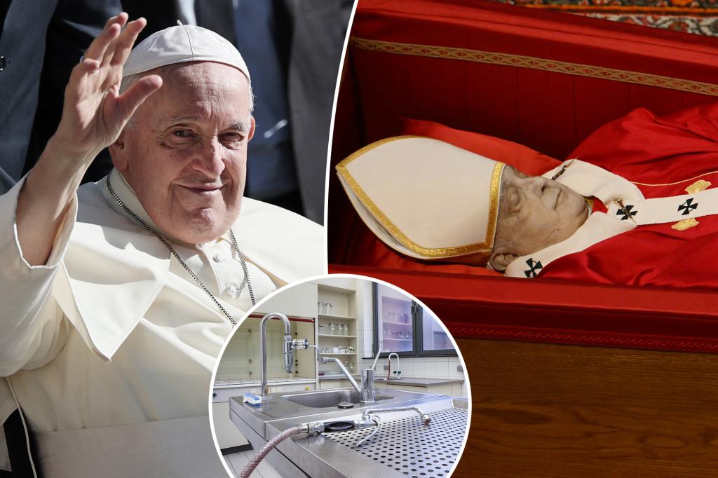 How Pope Francis’ body was embalmed before 3 days lying in state