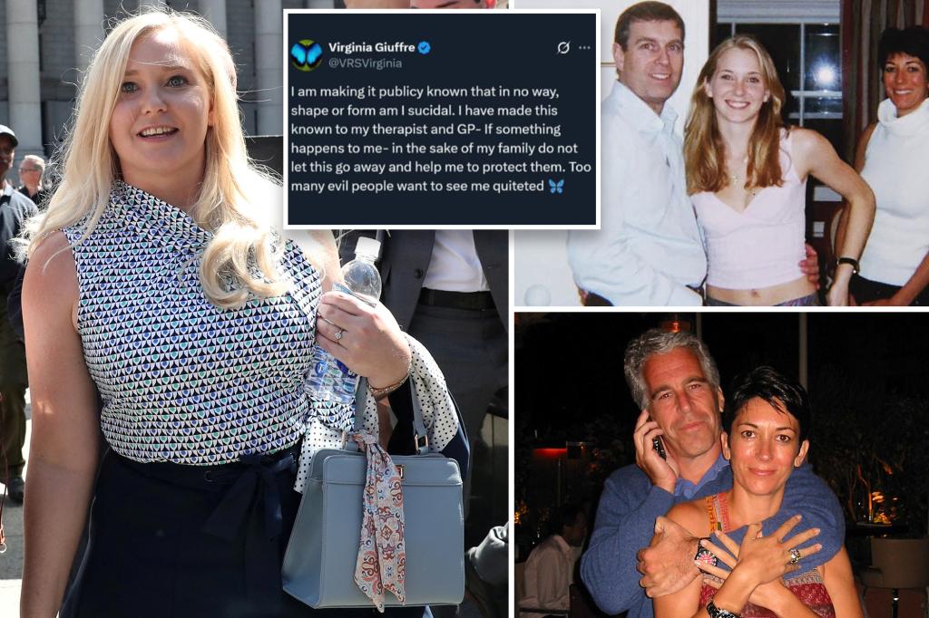 Jeffrey Epstein victim Virginia Giuffre wrote she was not ‘suicidal’