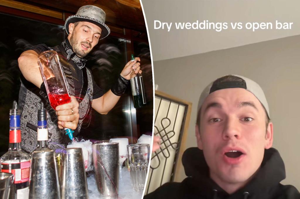 Dry weddings, cash bars defended by Gen Z — who say complaining is ‘tacky,’ ‘entitled’