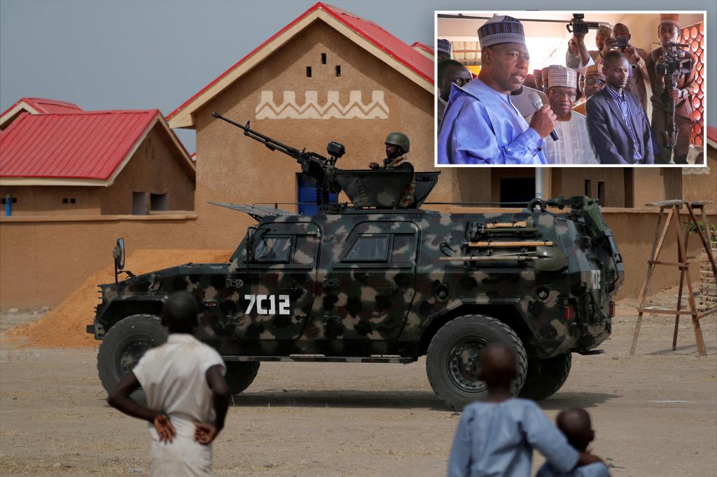 Roadside bombs kill 26 people in several vehicles on a road in Nigeria and Islamic State group claims responsibility