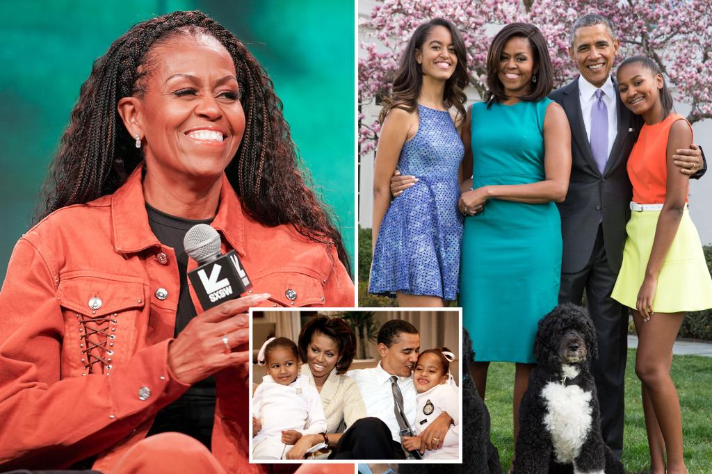 Michelle Obama reveals why she stopped spanking her daughters