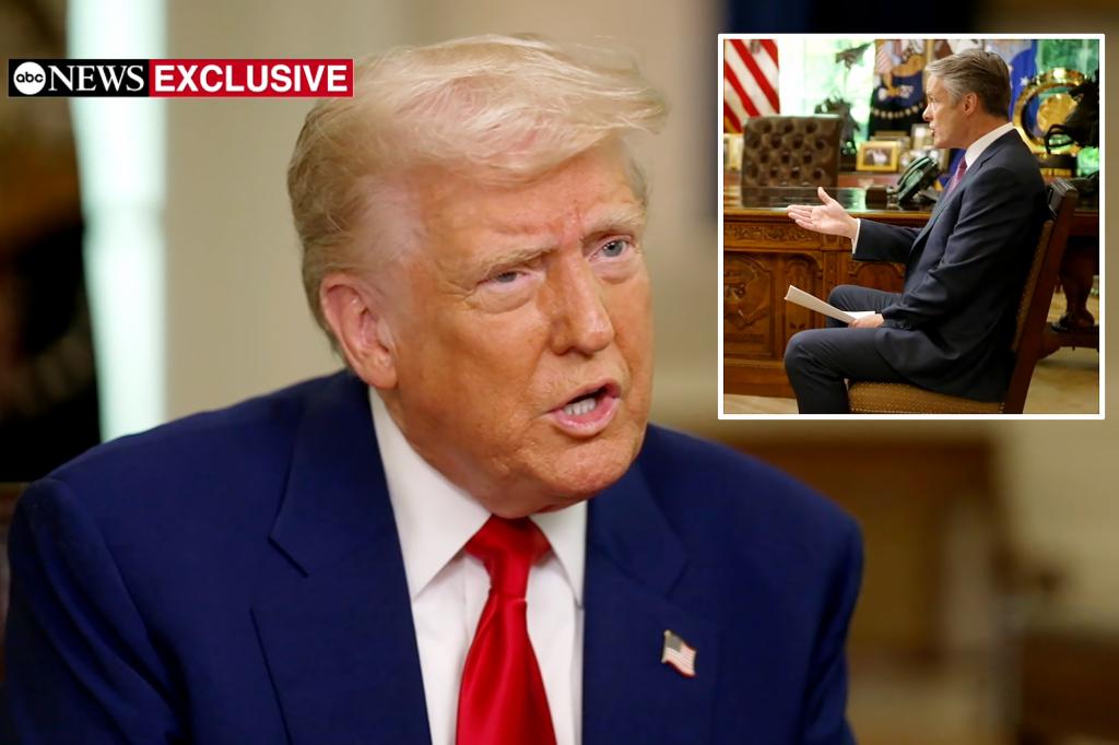 Trump defends tariff policy in testy ABC interview