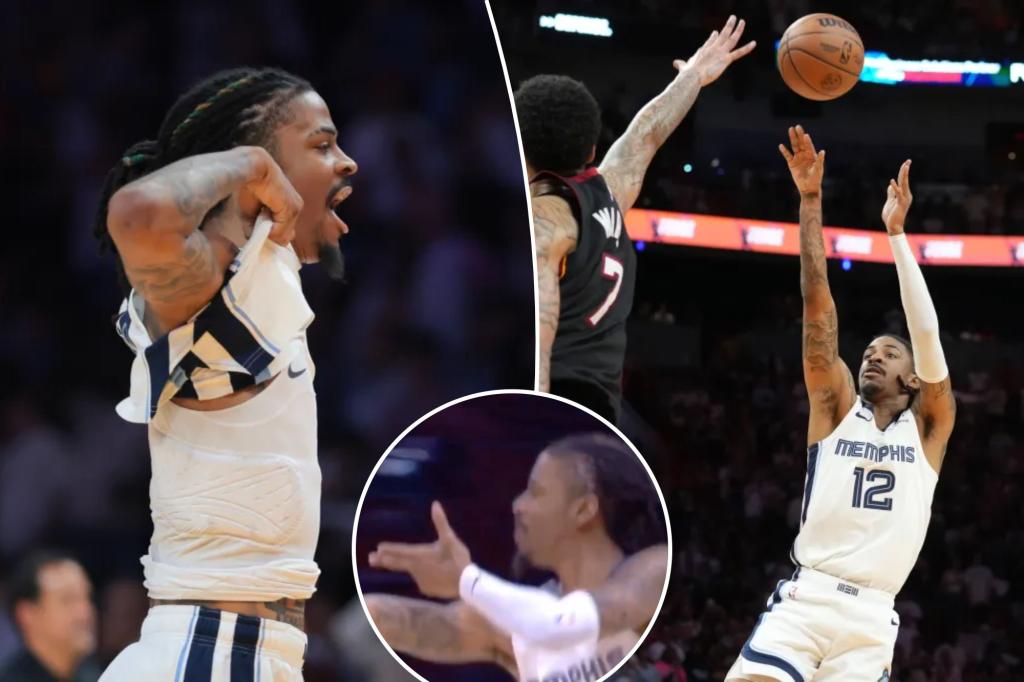 Ja Morant does gun celebration again before hitting Grizzlies game-winner