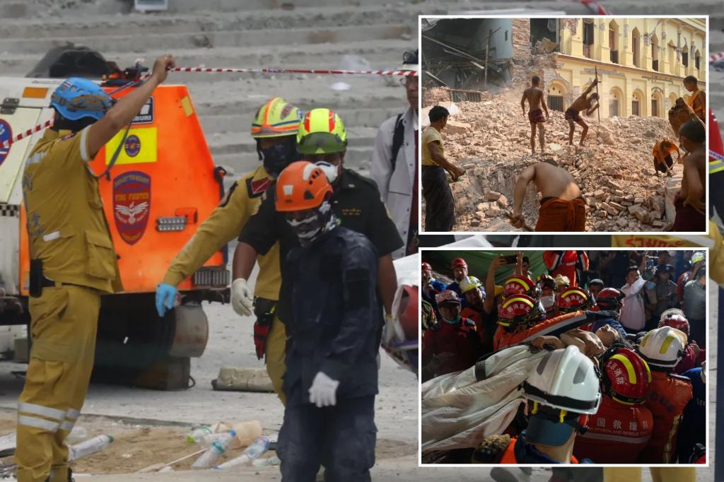 Rescue missions ongoing in Myanmar as earthquake deathtoll hits 2,700