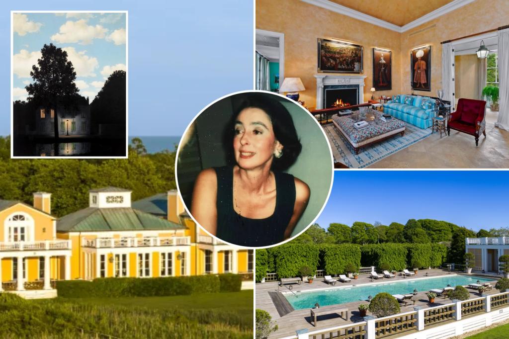 Mica Ertegun’s Southampton mansion now asks M for sale