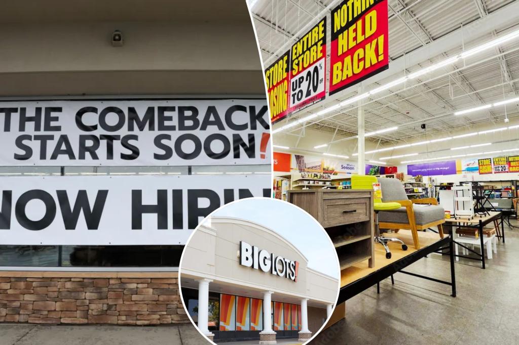 Big Lots to reopen over 100 stores after bankruptcy filing