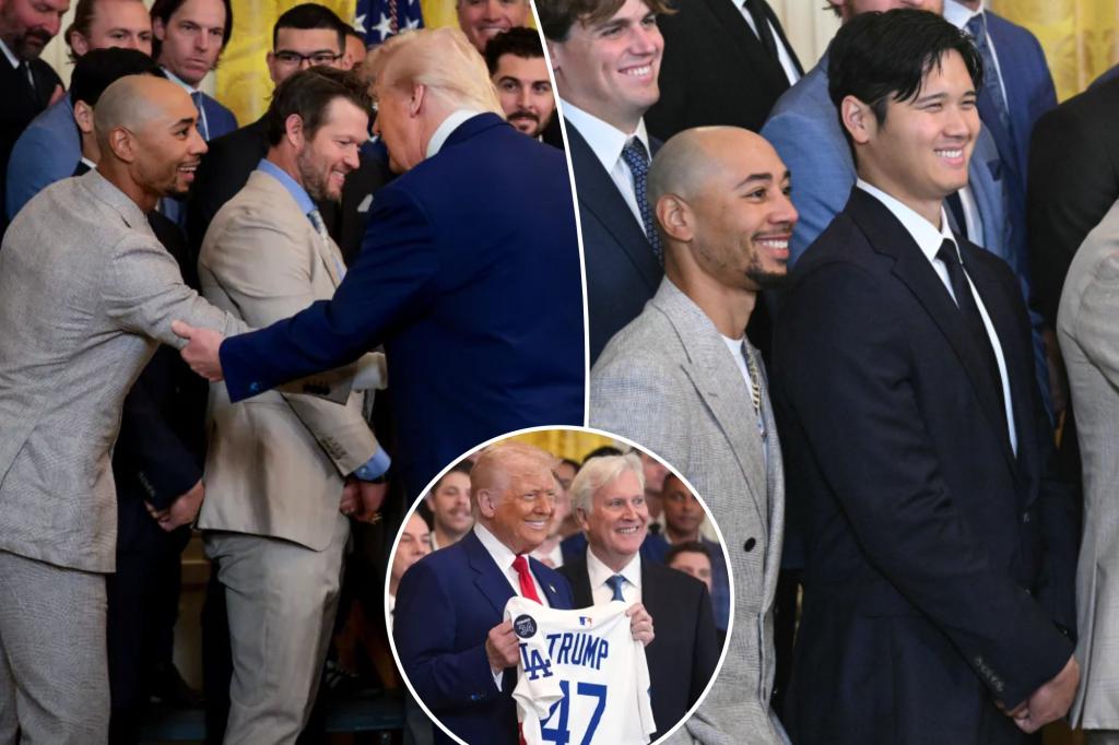 Trump takes Red Sox dig, calls Shohei Ohtani a ‘movie star’ as Dodgers visit White House